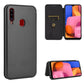 Carbon Fiber Texture Magnetic Horizontal Flip TPU + PC + PU Leather Case with Rope & Card Slot, For Samsung Galaxy A01, For Samsung Galaxy A7(2018) / A750, For Samsung Galaxy A20s, For Samsung Galaxy A21(Eurasian Version), For Samsung Galaxy A31�������...