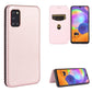 Carbon Fiber Texture Magnetic Horizontal Flip TPU + PC + PU Leather Case with Rope & Card Slot, For Samsung Galaxy A01, For Samsung Galaxy A7(2018) / A750, For Samsung Galaxy A20s, For Samsung Galaxy A21(Eurasian Version), For Samsung Galaxy A31�������...