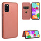 Carbon Fiber Texture Magnetic Horizontal Flip TPU + PC + PU Leather Case with Rope & Card Slot, For Samsung Galaxy A01, For Samsung Galaxy A7(2018) / A750, For Samsung Galaxy A20s, For Samsung Galaxy A21(Eurasian Version), For Samsung Galaxy A31�������...