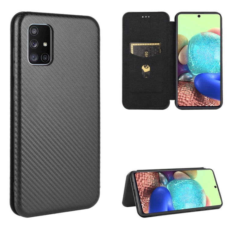 Carbon Fiber Texture Magnetic Horizontal Flip TPU + PC + PU Leather Case with Rope & Card Slot, For Samsung Galaxy A71 5G, For Samsung Galaxy A71, For Samsung Galaxy A90 5G, For Samsung Galaxy A91 / M80s / S10 Lite, For Samsung Galaxy M11��������������...