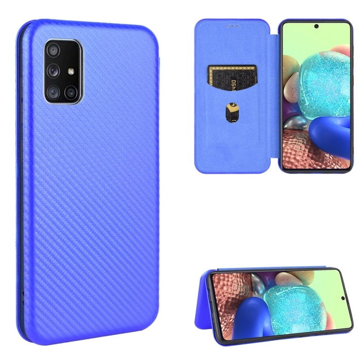 Carbon Fiber Texture Magnetic Horizontal Flip TPU + PC + PU Leather Case with Rope & Card Slot, For Samsung Galaxy A71 5G, For Samsung Galaxy A71, For Samsung Galaxy A90 5G, For Samsung Galaxy A91 / M80s / S10 Lite, For Samsung Galaxy M11��������������...