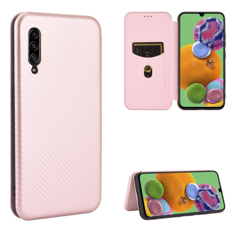 Carbon Fiber Texture Magnetic Horizontal Flip TPU + PC + PU Leather Case with Rope & Card Slot, For Samsung Galaxy A71 5G, For Samsung Galaxy A71, For Samsung Galaxy A90 5G, For Samsung Galaxy A91 / M80s / S10 Lite, For Samsung Galaxy M11��������������...