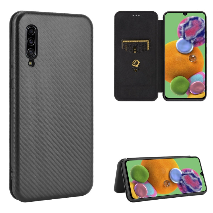 Carbon Fiber Texture Magnetic Horizontal Flip TPU + PC + PU Leather Case with Rope & Card Slot, For Samsung Galaxy A71 5G, For Samsung Galaxy A71, For Samsung Galaxy A90 5G, For Samsung Galaxy A91 / M80s / S10 Lite, For Samsung Galaxy M11��������������...