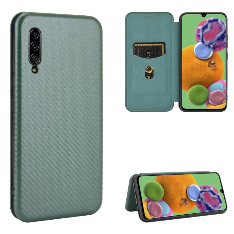 Carbon Fiber Texture Magnetic Horizontal Flip TPU + PC + PU Leather Case with Rope & Card Slot, For Samsung Galaxy A71 5G, For Samsung Galaxy A71, For Samsung Galaxy A90 5G, For Samsung Galaxy A91 / M80s / S10 Lite, For Samsung Galaxy M11��������������...