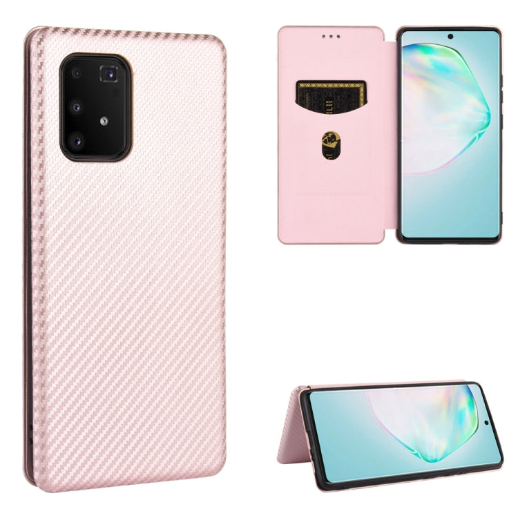 Carbon Fiber Texture Magnetic Horizontal Flip TPU + PC + PU Leather Case with Rope & Card Slot, For Samsung Galaxy A71 5G, For Samsung Galaxy A71, For Samsung Galaxy A90 5G, For Samsung Galaxy A91 / M80s / S10 Lite, For Samsung Galaxy M11��������������...