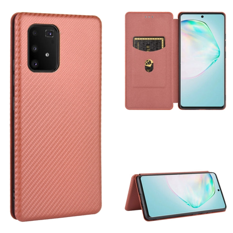 Carbon Fiber Texture Magnetic Horizontal Flip TPU + PC + PU Leather Case with Rope & Card Slot, For Samsung Galaxy A71 5G, For Samsung Galaxy A71, For Samsung Galaxy A90 5G, For Samsung Galaxy A91 / M80s / S10 Lite, For Samsung Galaxy M11��������������...