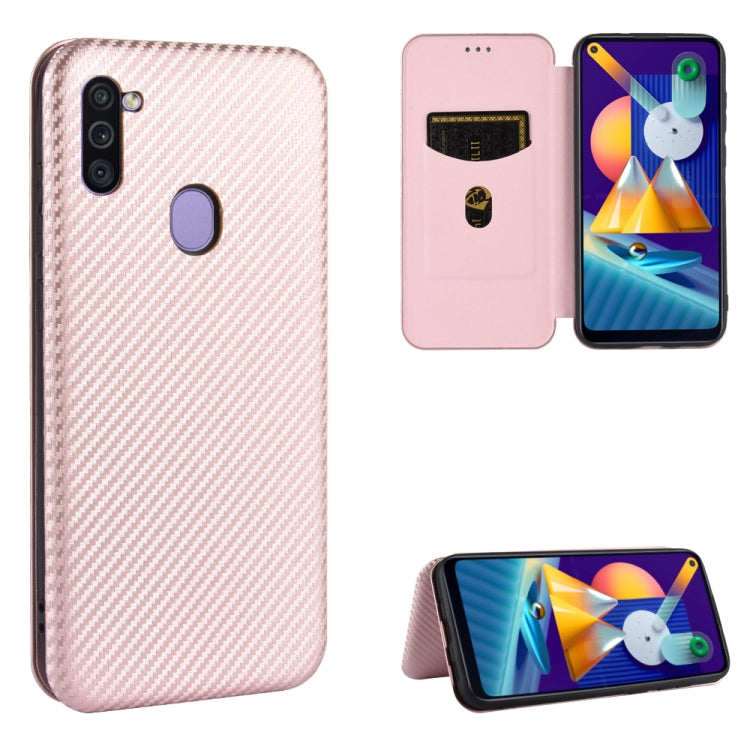 Carbon Fiber Texture Magnetic Horizontal Flip TPU + PC + PU Leather Case with Rope & Card Slot, For Samsung Galaxy A71 5G, For Samsung Galaxy A71, For Samsung Galaxy A90 5G, For Samsung Galaxy A91 / M80s / S10 Lite, For Samsung Galaxy M11��������������...