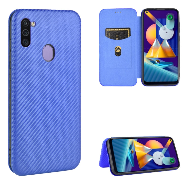 Carbon Fiber Texture Magnetic Horizontal Flip TPU + PC + PU Leather Case with Rope & Card Slot, For Samsung Galaxy A71 5G, For Samsung Galaxy A71, For Samsung Galaxy A90 5G, For Samsung Galaxy A91 / M80s / S10 Lite, For Samsung Galaxy M11��������������...