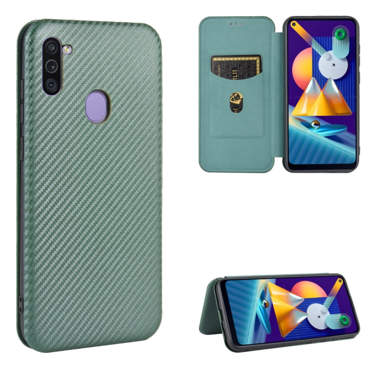 Carbon Fiber Texture Magnetic Horizontal Flip TPU + PC + PU Leather Case with Rope & Card Slot, For Samsung Galaxy A71 5G, For Samsung Galaxy A71, For Samsung Galaxy A90 5G, For Samsung Galaxy A91 / M80s / S10 Lite, For Samsung Galaxy M11��������������...