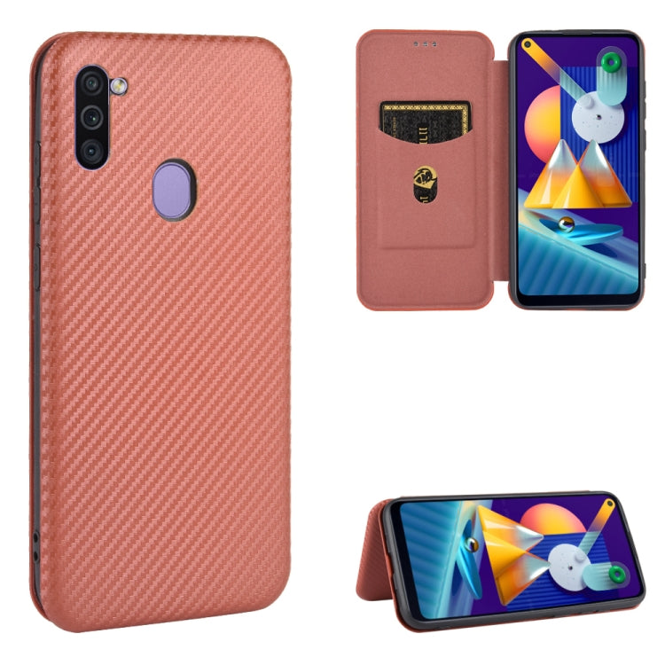 Carbon Fiber Texture Magnetic Horizontal Flip TPU + PC + PU Leather Case with Rope & Card Slot, For Samsung Galaxy A71 5G, For Samsung Galaxy A71, For Samsung Galaxy A90 5G, For Samsung Galaxy A91 / M80s / S10 Lite, For Samsung Galaxy M11��������������...
