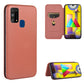 Carbon Fiber Texture Magnetic Horizontal Flip TPU + PC + PU Leather Case with Rope & Card Slot, For Samsung Galaxy A71 5G, For Samsung Galaxy A71, For Samsung Galaxy A90 5G, For Samsung Galaxy A91 / M80s / S10 Lite, For Samsung Galaxy M11��������������...