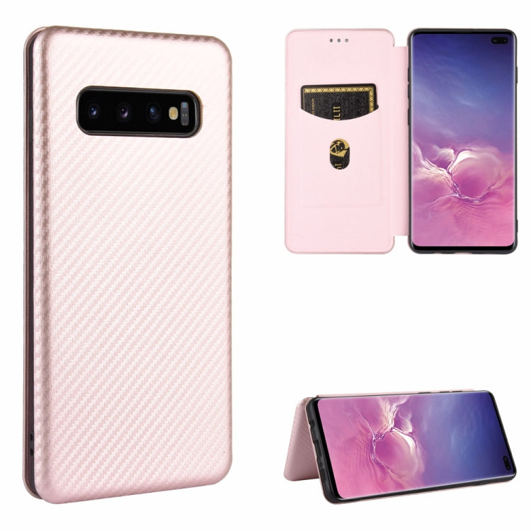 Carbon Fiber Texture Magnetic Horizontal Flip TPU + PC + PU Leather Case with Rope & Card Slot, For Samsung Galaxy S10 Plus, For Samsung Galaxy S10, For Samsung Galaxy S20, For Samsung Galaxy S20 Plus, For Samsung Galaxy XCover Pro���������������������...