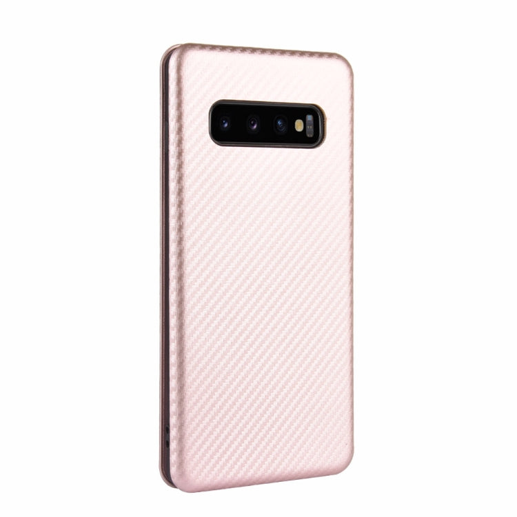 Carbon Fiber Texture Magnetic Horizontal Flip TPU + PC + PU Leather Case with Rope & Card Slot, For Samsung Galaxy S10 Plus, For Samsung Galaxy S10, For Samsung Galaxy S20, For Samsung Galaxy S20 Plus, For Samsung Galaxy XCover Pro���������������������...