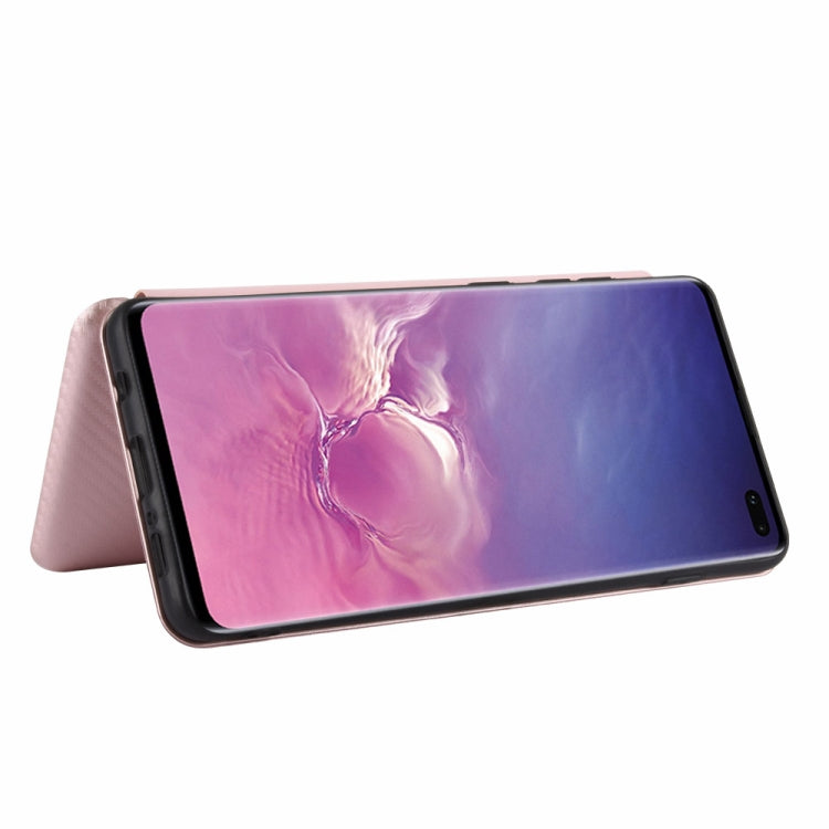 Carbon Fiber Texture Magnetic Horizontal Flip TPU + PC + PU Leather Case with Rope & Card Slot, For Samsung Galaxy S10 Plus, For Samsung Galaxy S10, For Samsung Galaxy S20, For Samsung Galaxy S20 Plus, For Samsung Galaxy XCover Pro���������������������...