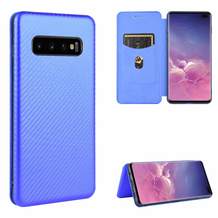 Carbon Fiber Texture Magnetic Horizontal Flip TPU + PC + PU Leather Case with Rope & Card Slot, For Samsung Galaxy S10 Plus, For Samsung Galaxy S10, For Samsung Galaxy S20, For Samsung Galaxy S20 Plus, For Samsung Galaxy XCover Pro���������������������...