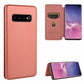 Carbon Fiber Texture Magnetic Horizontal Flip TPU + PC + PU Leather Case with Rope & Card Slot, For Samsung Galaxy S10 Plus, For Samsung Galaxy S10, For Samsung Galaxy S20, For Samsung Galaxy S20 Plus, For Samsung Galaxy XCover Pro���������������������...