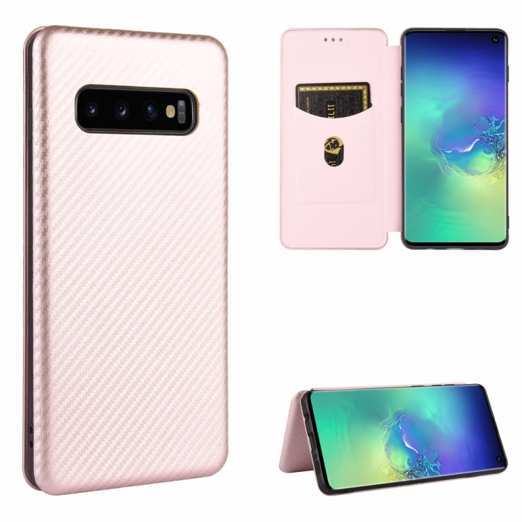 Carbon Fiber Texture Magnetic Horizontal Flip TPU + PC + PU Leather Case with Rope & Card Slot, For Samsung Galaxy S10 Plus, For Samsung Galaxy S10, For Samsung Galaxy S20, For Samsung Galaxy S20 Plus, For Samsung Galaxy XCover Pro���������������������...