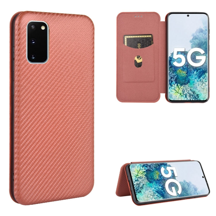 Carbon Fiber Texture Magnetic Horizontal Flip TPU + PC + PU Leather Case with Rope & Card Slot, For Samsung Galaxy S10 Plus, For Samsung Galaxy S10, For Samsung Galaxy S20, For Samsung Galaxy S20 Plus, For Samsung Galaxy XCover Pro���������������������...