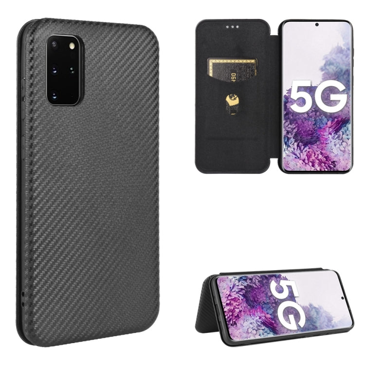Carbon Fiber Texture Magnetic Horizontal Flip TPU + PC + PU Leather Case with Rope & Card Slot, For Samsung Galaxy S10 Plus, For Samsung Galaxy S10, For Samsung Galaxy S20, For Samsung Galaxy S20 Plus, For Samsung Galaxy XCover Pro���������������������...