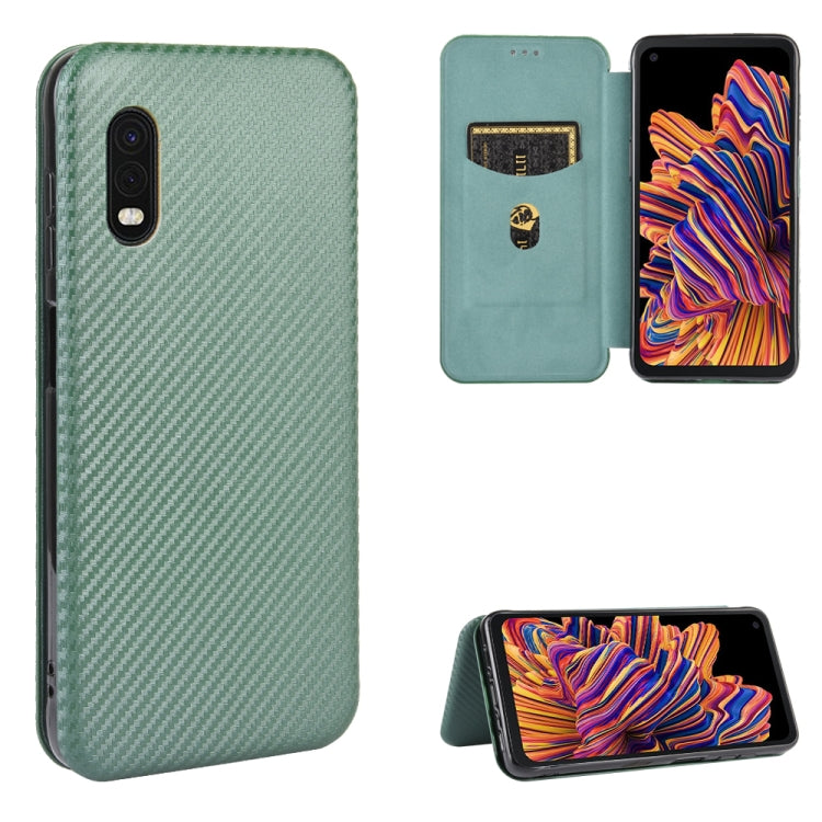 Carbon Fiber Texture Magnetic Horizontal Flip TPU + PC + PU Leather Case with Rope & Card Slot, For Samsung Galaxy S10 Plus, For Samsung Galaxy S10, For Samsung Galaxy S20, For Samsung Galaxy S20 Plus, For Samsung Galaxy XCover Pro���������������������...