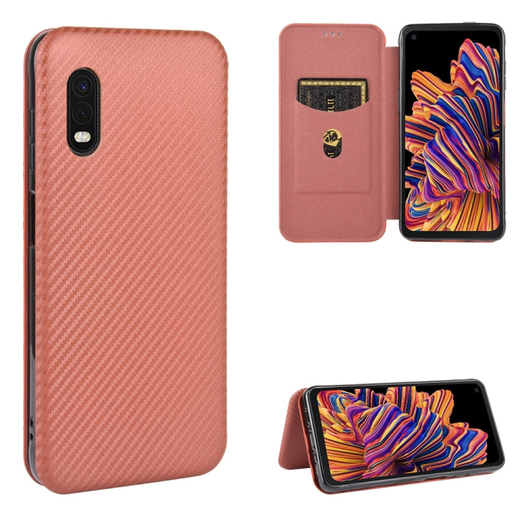 Carbon Fiber Texture Magnetic Horizontal Flip TPU + PC + PU Leather Case with Rope & Card Slot, For Samsung Galaxy S10 Plus, For Samsung Galaxy S10, For Samsung Galaxy S20, For Samsung Galaxy S20 Plus, For Samsung Galaxy XCover Pro���������������������...