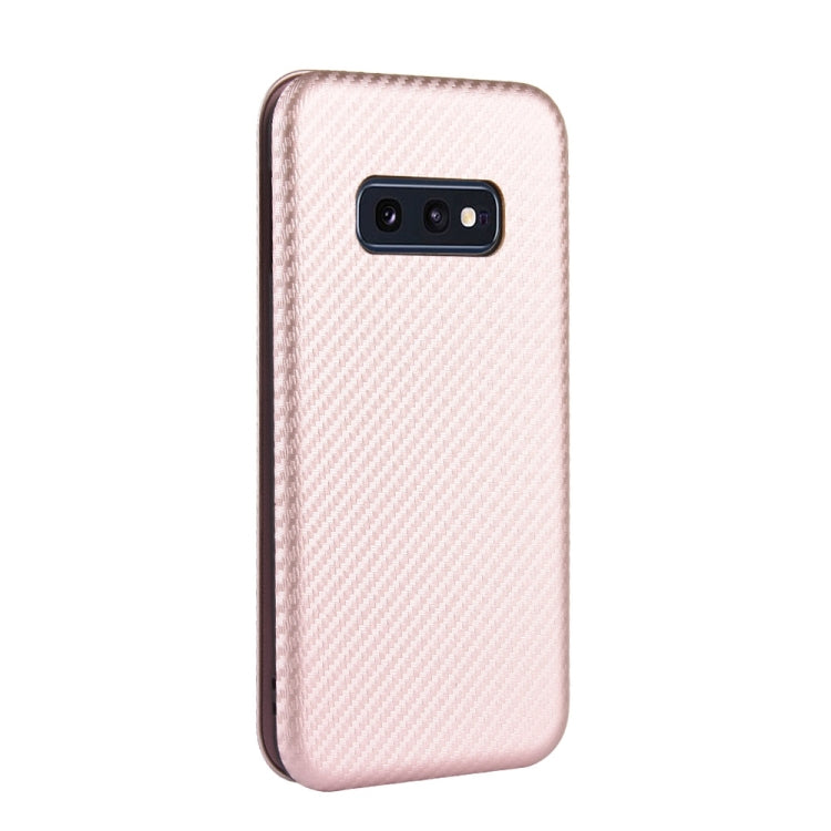 Carbon Fiber Texture Magnetic Horizontal Flip TPU + PC + PU Leather Case with Rope & Card Slot, For Samsung Galaxy S10e, For Samsung Galaxy S20 Ultra