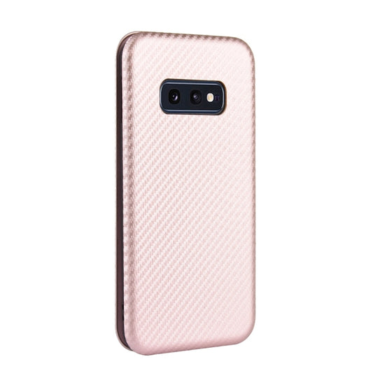 Carbon Fiber Texture Magnetic Horizontal Flip TPU + PC + PU Leather Case with Rope & Card Slot, For Samsung Galaxy S10e, For Samsung Galaxy S20 Ultra