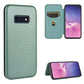 Carbon Fiber Texture Magnetic Horizontal Flip TPU + PC + PU Leather Case with Rope & Card Slot, For Samsung Galaxy S10e, For Samsung Galaxy S20 Ultra