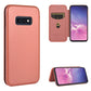 Carbon Fiber Texture Magnetic Horizontal Flip TPU + PC + PU Leather Case with Rope & Card Slot, For Samsung Galaxy S10e, For Samsung Galaxy S20 Ultra