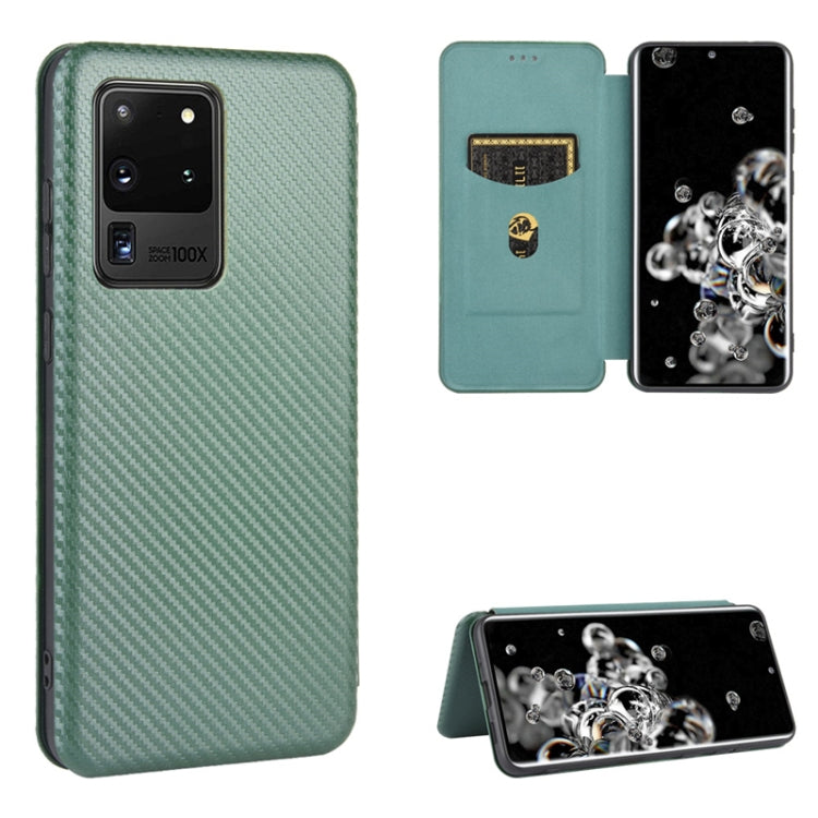 Carbon Fiber Texture Magnetic Horizontal Flip TPU + PC + PU Leather Case with Rope & Card Slot, For Samsung Galaxy S10e, For Samsung Galaxy S20 Ultra