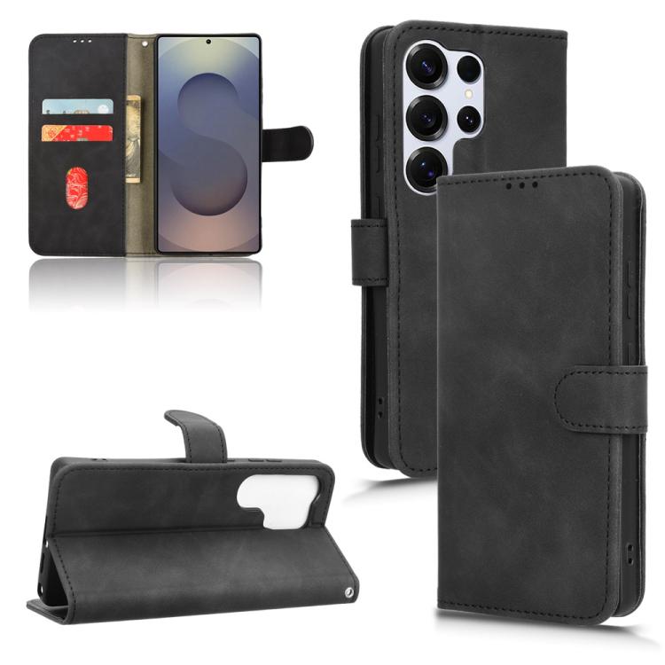 Skin Feel Magnetic Flip Leather Phone Case
