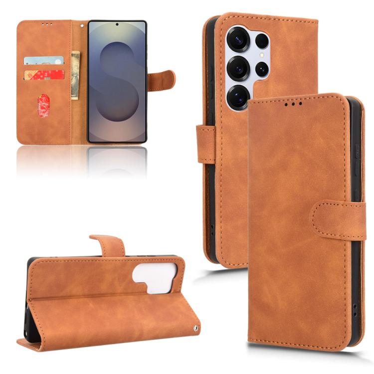 Skin Feel Magnetic Flip Leather Phone Case