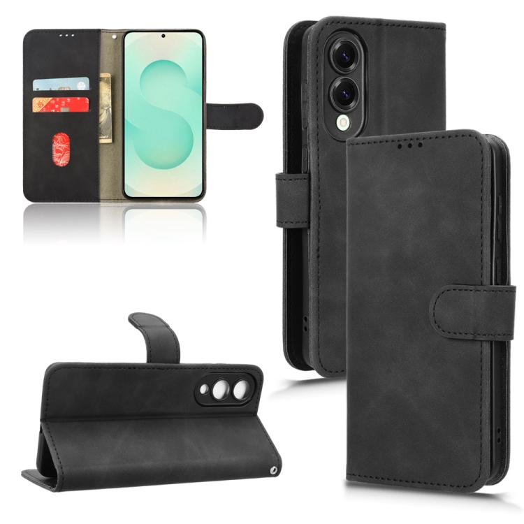 Skin Feel Magnetic Flip Leather Phone Case