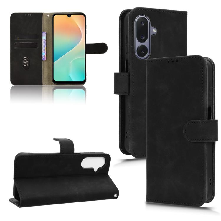 Skin Feel Magnetic Flip Leather Phone Case