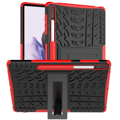 Tire Texture Shockproof TPU + PC Protective Case with Holder, For Samsung Galaxy Tab S7 Lite T730 / T735 & S7+ T970 / T976B, For OnePlus Nord