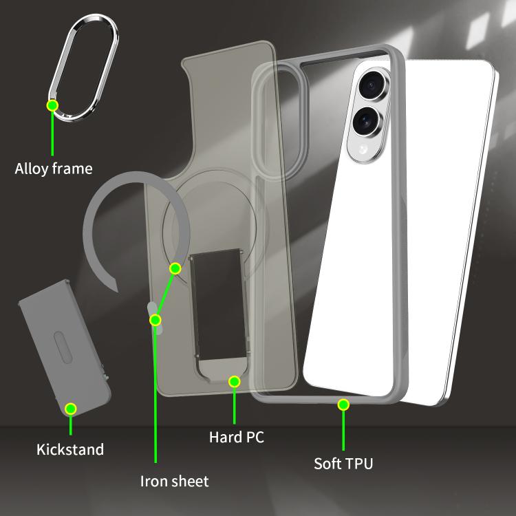 Acrylic Hybrid TPU MagSafe Holder Phone Case