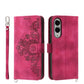 Skin Feel Flowers Embossed Wallet Leather Phone Case, For Samsung Galaxy S25 Edge 5G