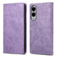 Business Solid Color Magnetic RFID Leather Phone Case, For Samsung Galaxy S25 Edge 5G