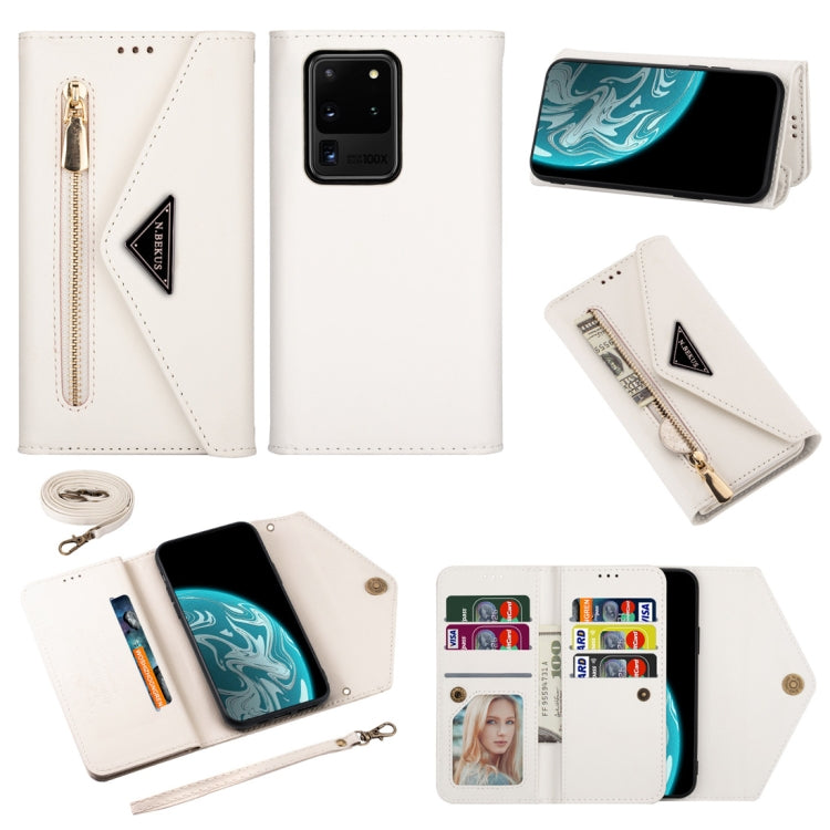 Skin Feel Zipper Horizontal Flip Leather Case with Holder & Card Slots & Photo Frame & Lanyard & Long Rope, For Samsung Galaxy Note20, For Samsung Galaxy Note20 Ultra, For Samsung Galaxy S20, For Samsung Galaxy S20+, For Samsung Galaxy S20 Ultra�������...