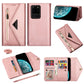 Skin Feel Zipper Horizontal Flip Leather Case with Holder & Card Slots & Photo Frame & Lanyard & Long Rope, For Samsung Galaxy Note20, For Samsung Galaxy Note20 Ultra, For Samsung Galaxy S20, For Samsung Galaxy S20+, For Samsung Galaxy S20 Ultra�������...