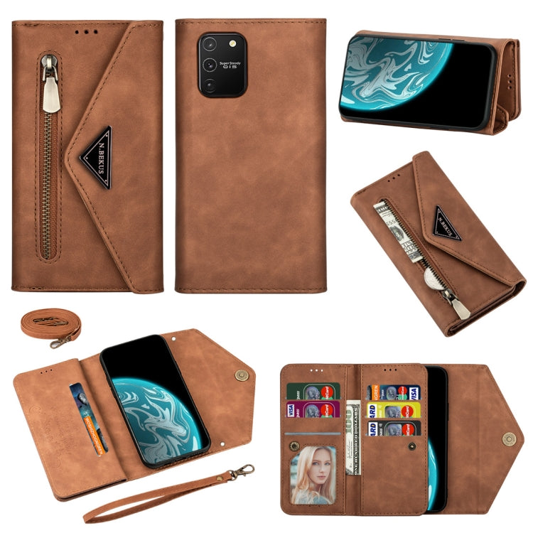 Skin Feel Zipper Horizontal Flip Leather Case with Holder & Card Slots & Photo Frame & Lanyard & Long Rope, For Samsung Galaxy Note20, For Samsung Galaxy Note20 Ultra, For Samsung Galaxy S20, For Samsung Galaxy S20+, For Samsung Galaxy S20 Ultra�������...