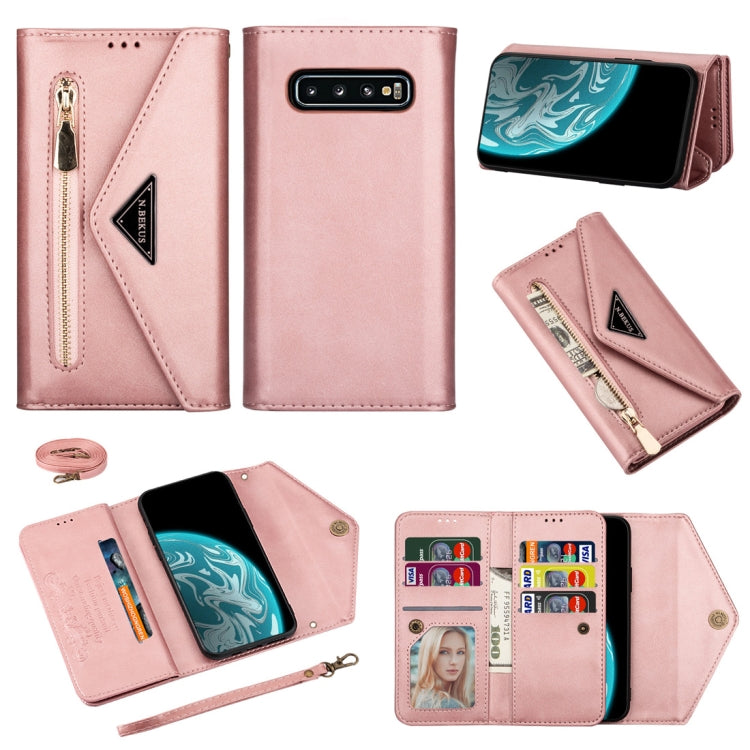 Skin Feel Zipper Horizontal Flip Leather Case with Holder & Card Slots & Photo Frame & Lanyard & Long Rope, For Samsung Galaxy Note10+, For Samsung Galaxy S10, For Samsung Galaxy S10+, For Samsung Galaxy S10e, For Samsung Galaxy A21��������������������...