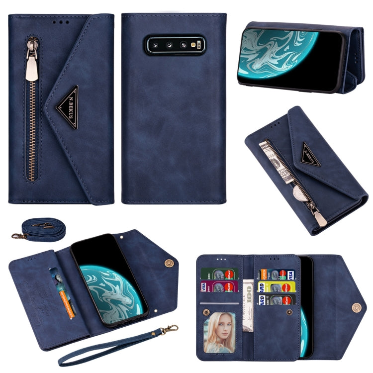 Skin Feel Zipper Horizontal Flip Leather Case with Holder & Card Slots & Photo Frame & Lanyard & Long Rope, For Samsung Galaxy Note10+, For Samsung Galaxy S10, For Samsung Galaxy S10+, For Samsung Galaxy S10e, For Samsung Galaxy A21��������������������...