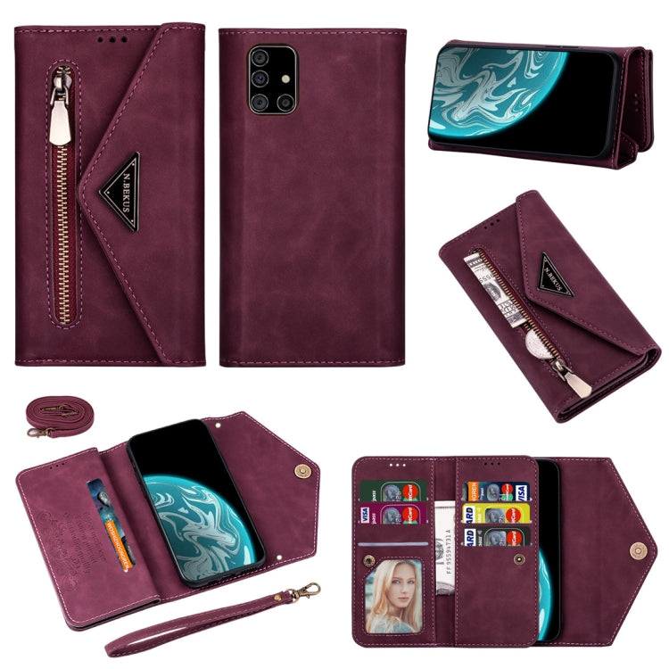 Skin Feel Zipper Horizontal Flip Leather Case with Holder & Card Slots & Photo Frame & Lanyard & Long Rope, For Samsung Galaxy Note10+, For Samsung Galaxy S10, For Samsung Galaxy S10+, For Samsung Galaxy S10e, For Samsung Galaxy A21��������������������...