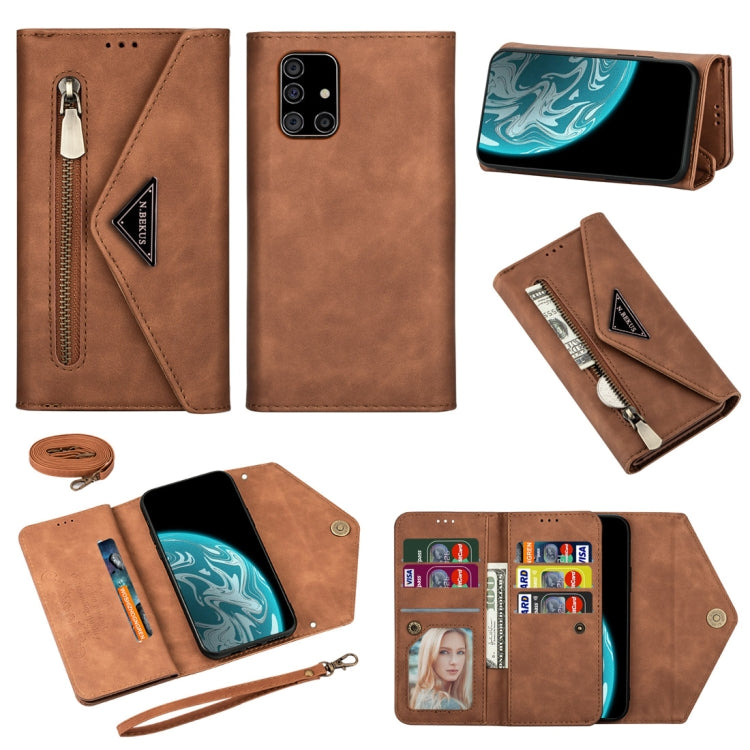 Skin Feel Zipper Horizontal Flip Leather Case with Holder & Card Slots & Photo Frame & Lanyard & Long Rope, For Samsung Galaxy Note10+, For Samsung Galaxy S10, For Samsung Galaxy S10+, For Samsung Galaxy S10e, For Samsung Galaxy A21��������������������...