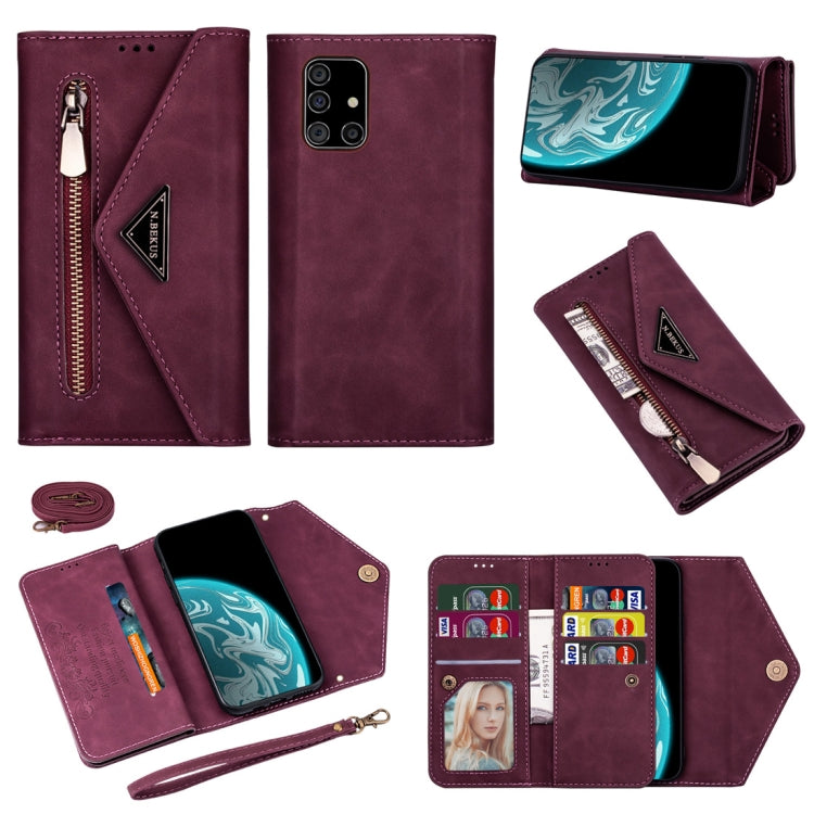 Skin Feel Zipper Horizontal Flip Leather Case with Holder & Card Slots & Photo Frame & Lanyard & Long Rope, For Samsung Galaxy Note10+, For Samsung Galaxy S10, For Samsung Galaxy S10+, For Samsung Galaxy S10e, For Samsung Galaxy A21��������������������...