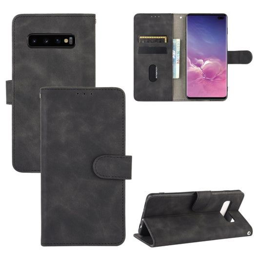 Solid Color Skin Feel Magnetic Buckle Horizontal Flip Calf Texture PU Leather Case with Holder & Card Slots & Wallet, For Samsung Galaxy S10 Plus, For Samsung Galaxy S10e, For Samsung Galaxy S10 5G