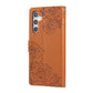 Rose Flower Embossed 3-Card Slots Leather Phone Case, For Samsung Galaxy S25 FE 5G, For Samsung Galaxy S25 Edge 5G, For Samsung Galaxy S25 / S24 5G, For Samsung Galaxy S25+ / S24+ 5G, For Samsung Galaxy S25 Ultra 5G, For Samsung Galaxy S24 FE 5G�������...