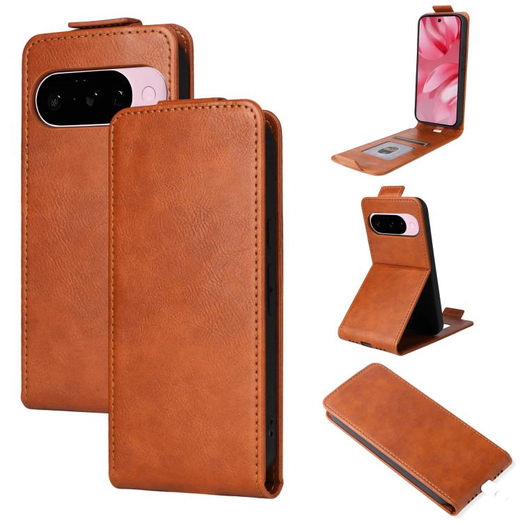 Magnetic Vertical Flip Leather Phone Case with Buckle