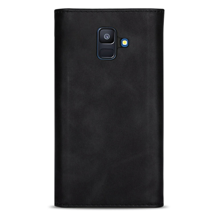 Skin Feel Zipper Horizontal Flip Leather Case with Holder & Card Slots & Photo Frame & Lanyard & Long Rope, For Samsung Galaxy A6 (2018), For Samsung Galaxy A7 (2018) / A750, For Samsung Galaxy J4 (2018), For Samsung Galaxy J7 (2018)�������������������...